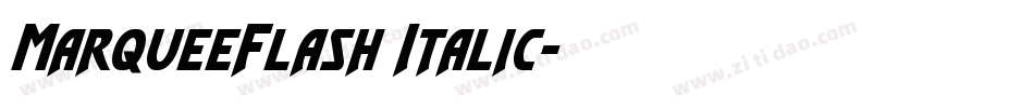 MarqueeFlash Italic字体转换